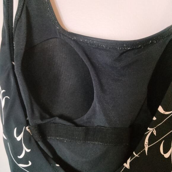 Vintage Gottex Women's Sz 10 Tulip Black and White One Piece Swimsuit - Picture 7 of 8